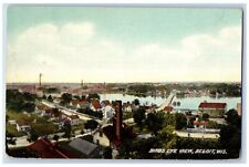 Beloit Wisconsin WI Postcard Birds Eye View Exterior Houses 1910 Vintage Antique picture