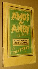 circa early 1930s Naughty Mini Comic AMOS 'N ANDY with Madam Queen Ruby Taylor picture