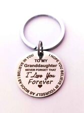 To My Granddaughter Love You Forever Keychain picture