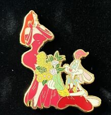 RARE DS DISNEY PIN JESSICA & ROGER  BOUQUET OF YELLOW FLOWERS NOC NIP LE 250 picture