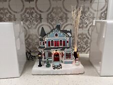 Avon 2001 Christmas Holiday Splendor Fiber Optic Color Changing Light Up House picture