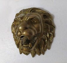 Wall Mounted Metal Lion Head Figurine Statue Sculpture Bronze Finish picture