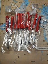 SNAP-ON TOOL POCKET SCREWDRIVER, 10 SCREW DRIVERS IN RED, BRAND NEW MAGNETIC END picture