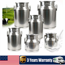 12-60L Gallon Stainless Steel Milk Can Barrel, Milk Jug Milk Bucket Storage Pot picture