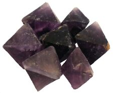Purple Fluorite Octahedron Pieces -7pc lot-1lb-Approx. size 1