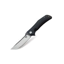 BESTECH KNIVES SCIMITAR LINERLOCK KNIFE BLACK G-10 (3.75