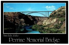 PERRINE MEMORIAL BRIDGE,TWIN FALLS,IDAHO.VTG POSTCARD*A10 picture