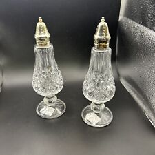 Godinger silver salt and pepper shakers crystal picture