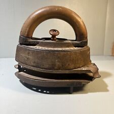 Antique 19th Century Colebrookdale Iron Victorian Steam Sad Iron With Stand picture