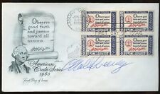 Charles W. Sweeney d2004 signed autograph FDC MOH ACE Bockscar Nagasaki WWII picture