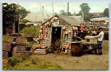 Massachusetts Gloucester Fisherman's Shanty  Vintage Postcard picture