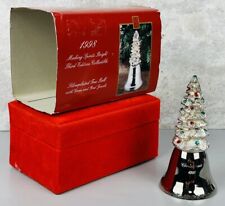 Vintage Madison Avenue 1998 Silver-plated Christmas Tree Bell With Velveteen Box picture