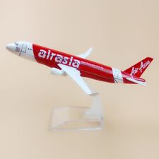 16cm Air Asia Airlines Airbus A320 Aircraft Diecast Airplane Model Plane Red picture