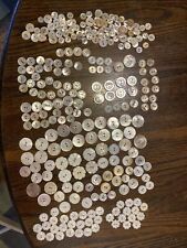 Vintage Lot of 275+ Engraved Various Mother of Pearl Abalone 2 Hole Buttons picture