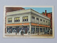 Vtg. F.W. Woolworth Co. 5 & 10 Cent Store, Lima, Ohio 1945 Postcard 6920 picture