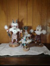 kachina doll lot Wolf, Deer, Eagle And Apache Dancer picture