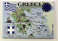GREECE EU SERIES FRIDGE COLLECTOR'S SOUVENIR MAGNET 2.5