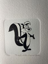 PEPE LE PEW Animation Art Limited Edition Etching WB Cels Cartoons COA I16 picture