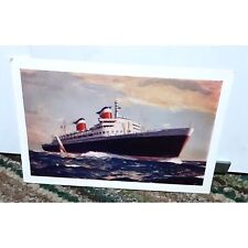 SS United States Liner Postcard vintage 50s Unposted picture