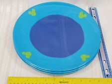3 DISNEY Mikey mouse Melamine Plates Blue Green 11