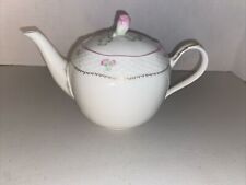 Petite Suite by Lenox Teapot Rosebud  Lid Handle 2 Cup White Bone China picture