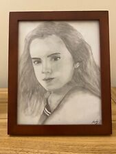 HARRY POTTER FANS Hermione Granger Drawing COMES FRAMED picture