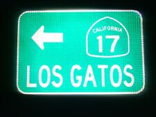 LOS GATOS California Hwy 17 route road sign 18