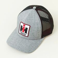 IH International Harvester *HEATHER GRAY & BLACK MESH BACK* CAP HAT *NEW w/TAG* picture