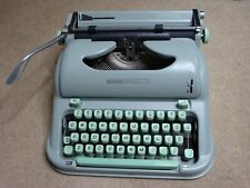 Vintage HERMES Media 3 Typewriter Swiss Made Seafoam Green 1962 picture