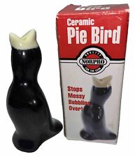 VINTAGE NORPRO PIE BIRD in Black & Yellow. NEW IN BOX Baking Cooking Country picture
