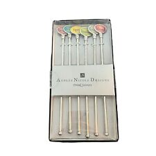 Ashley Nicole Designs Metal Novelty Spell Out Swizzle Sticks NIB Tipsy picture
