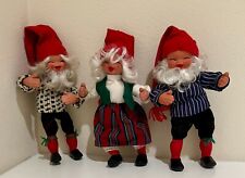Vintage 3 Arne Hasle Norwegian Latex Christmas Doll Elf Gnome 12