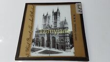 LPP Glass Magic Lantern Slide Photo WEST FRONT LINCOLN CATHEDRAL picture