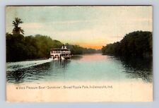 Indianapolis IN-Indiana, Pleasure Boat Sunshine, Broad Ripple, Vintage Postcard picture