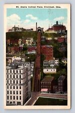 Cincinnati OH-Ohio, Mt. Adams Inclined Plane, Antique Vintage c1925 Postcard picture