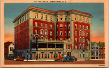 Vintage 1930's YWCA Building, Street View, Binghamton New York NY Postcard picture
