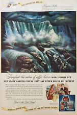 1947 Maxwell House Coffee Vintage Ad Niagara Falls 423 picture