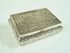 Antique Snuff Pill Box 800 Silver Beautiful and Well Made picture