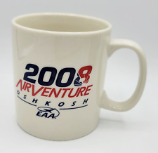 EAA 2008 AirVenture Oshkosh M Ware Ceramic Red White Blue Coffee Mug Tea Cup picture