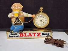 Vintage 1950 s Blatz Beer Light Sign Clock picture