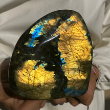 2.4lb Natural Labradorite Quartz Crystal Display Mineral Specimen Healing picture