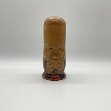 Vintage Daruma Kokeshi Doll Japanese wooden craft TAKICHI K131 picture