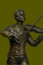 Art Deco handmade Sculpture man johann strauss Musician Bronze Copper Statue picture