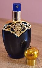 Vintage 1995 Avon Mesmerize Cobalt Blue Brass Perfume Bottle Decor 5