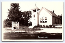 Postcard RPPC Eastport Michigan Baptist Church MI picture