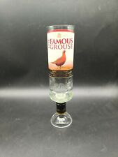Upcycled Famous Grouse Whisky Bottle Vase Or Glass Unusual man cave large 29cm picture