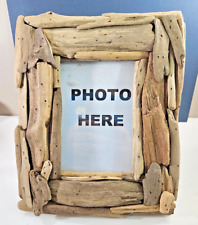 Amazing Hand Made Small Driftwood Layered Wood Picture Frame – 8 x 10 BEACH picture