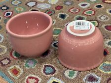 FIESTA HOMER LAUGHLIN Rose Pink F103 LOT SET 2 JUMBO BOWL CHILI NEW OLD STOCK picture