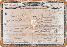 Metal Sign - 1924 Prescription for Whiskey During Prohibition - Vintage picture