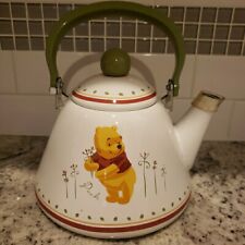 Vintage Disney Simply Pooh Winnie the Pooh Enamel Teapot Tea Kettle picture